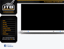 Tablet Screenshot of jtbservices.com